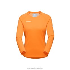 Mammut aegility fl manga larga Mandarina - Mammut Ropa Deportiva HH4JB1127 mujer