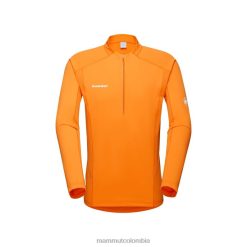 Mammut aenergy fl media cremallera manga larga mandarina-mandarina oscura - Mammut Ropa Deportiva HH4JB851 hombres