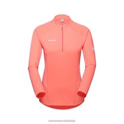 Mammut aenergy fl media cremallera manga larga salmón-terracota - Mammut Ropa Deportiva HH4JB135 mujer