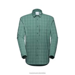 Mammut camisa de manga larga de montaña jade-jade oscuro - Mammut Ropa Deportiva HH4JB1028 hombres