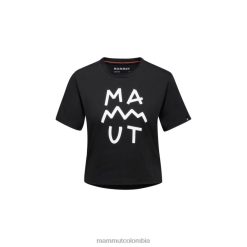 Mammut camiseta Massone con letras recortadas negro - Mammut Ropa Deportiva HH4JB250 mujer