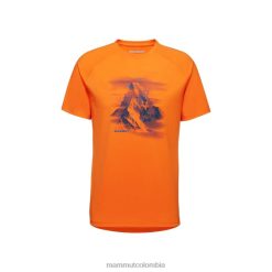 Mammut camiseta de montaña hrnligrat mandarina oscura - Mammut Ropa Deportiva HH4JB672 hombres
