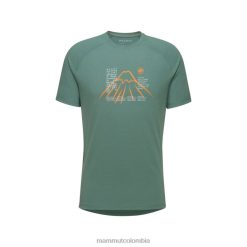 Mammut camiseta montaña fujiyama jade oscuro - Mammut Ropa Deportiva HH4JB1087 hombres