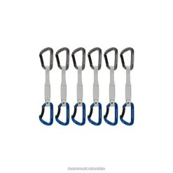 Mammut candado con llave workhorse de 17 cm, paquete de 6 cintas exprés gris azulado - Mammut Colombia HH4JB436 unisexo