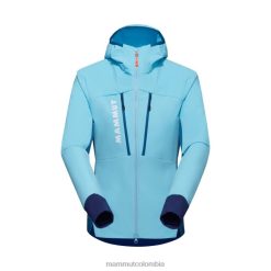 Mammut chaqueta con capucha aenergy so hybrid hielo frío y azul profundo - Mammut Ropa Deportiva HH4JB696 mujer