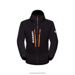 Mammut chaqueta con capucha aenergy so hybrid negro-naranja vibrante - Mammut Ropa Deportiva HH4JB14 hombres