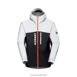 Mammut chaqueta con capucha aenergy tr hs blanco y negro - Mammut Ropa Deportiva HH4JB659 hombres