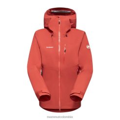 Mammut chaqueta con capucha alto guía hs terracota - Mammut Ropa Deportiva HH4JB655 mujer