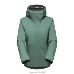 Mammut chaqueta con capucha alto hs jade oscuro - Mammut Ropa Deportiva HH4JB675 mujer