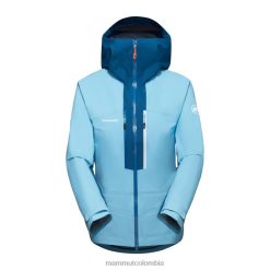 Mammut chaqueta con capucha taiss hs hielo frío y azul profundo - Mammut Ropa Deportiva HH4JB725 mujer