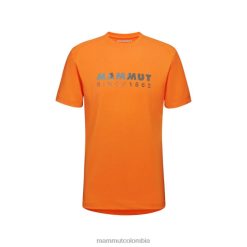 Mammut logo de la camiseta trovat mandarina oscura - Mammut Ropa Deportiva HH4JB882 hombres