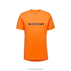 Mammut logotipo de la camiseta central mandarina oscura - Mammut Ropa Deportiva HH4JB173 hombres