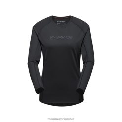 Mammut logotipo de manga larga selun fl negro - Mammut Ropa Deportiva HH4JB142 mujer