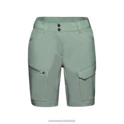 Mammut pantalones cortos híbridos zinal jade-jade oscuro - Mammut Ropa Deportiva HH4JB834 mujer