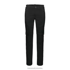 Mammut pantalones de senderismo con cremallera negro - Mammut Ropa Deportiva HH4JB266 hombres