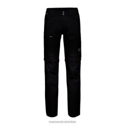 Mammut pantalones híbridos con cremallera zinal negro - Mammut Ropa Deportiva HH4JB255 hombres