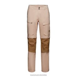 Mammut pantalones híbridos con cremallera zinal sabana-arena oscura - Mammut Ropa Deportiva HH4JB1101 hombres