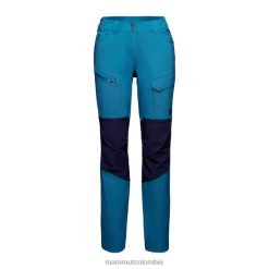 Mammut pantalones híbridos zinal hielo marino profundo - Mammut Ropa Deportiva HH4JB830 mujer