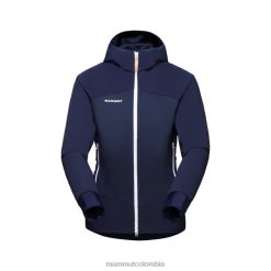 Mammut taiss con chaqueta híbrida con capucha marina - Mammut Ropa Deportiva HH4JB54 mujer