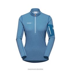 Mammut tirador de media cremallera aenergy light ml hielo frío y azul profundo - Mammut Ropa Deportiva HH4JB936 mujer