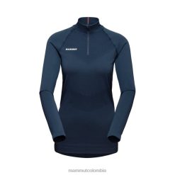 Mammut trift manga larga con media cremallera marina - Mammut Ropa Deportiva HH4JB222 mujer